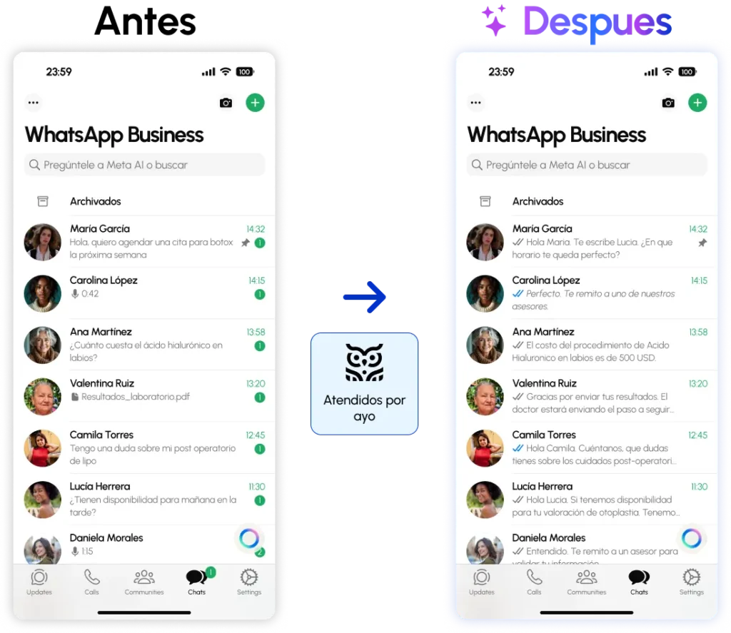 Ilustracion no atendidos whatsapp